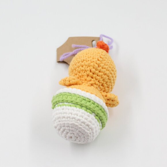 Handmade Crochet Amigurumi Potted Chick Stuffed Animal Plush Toy - Picture 3 of 3